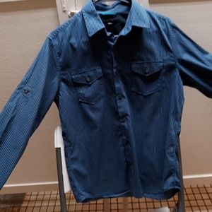 Banana Republic M long sleeve w/gray stripes